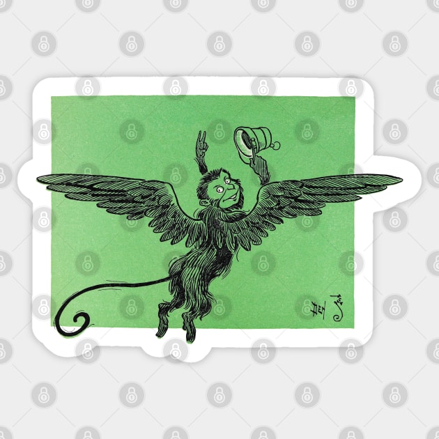 Flying Monkey Sticker by UndiscoveredWonders